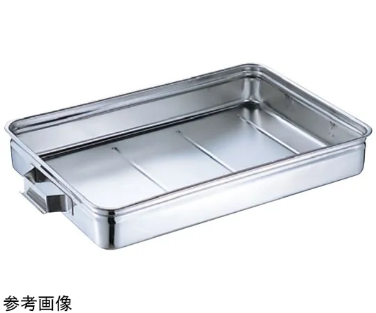 67-2402-93 18-8 Handed Heavy Tray (Plate Handle) Approx. 8 L SH-3729-11KH11cm