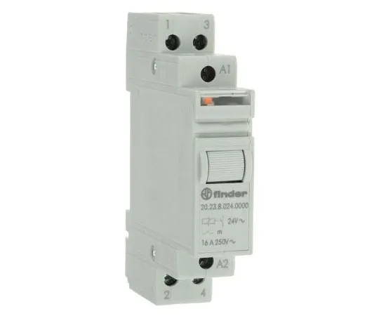 63-7600-51 DPST DIN Rail Latching Relay 16 A, 24V ac 20.23.8.024.0000