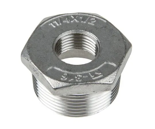 63-7592-34 RS PRO Stainless Steel Hexagon Bush 1-1/4in R(T) Male x 1/2in G(P) Female 1.18in 499-3552