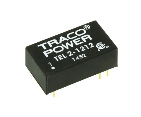 63-7599-73 TRACOPOWER TEL 2 2W Isolated DC-DC Converter Through Hole, Voltage in 9 → 18 V dc, Voltage out 12V dc TEL 2-1212