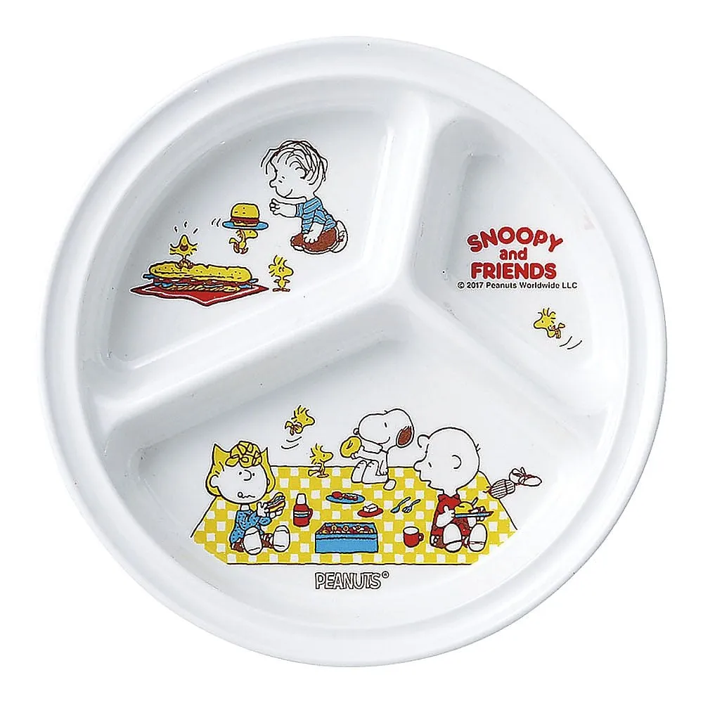 64-4205-96 Melamine children's tableware "Snoopy" round lunch plate
