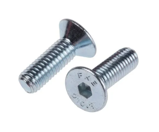 63-7577-32 RS PRO M5 x 16mm Hex Socket Countersunk Screw Bright Zinc Plated Steel 483-9846