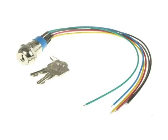 63-7699-86 Key Switch, Double Pole Single Throw (DPST), 4 A @ 28 V dc 2-Way, -30 → +85°C JD10B126W