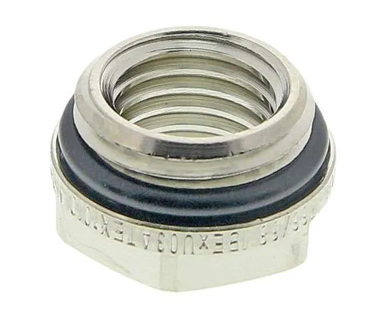 63-7655-23 Lapp M16 → M12 Cable Gland Adapter, Nickel Plated Brass, IP68 52104570