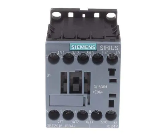 63-7721-35 Siemens 3 Pole Contactor, 9 A, 24 V dc Coil, SIRIUS Innovation, 3NO, 4 kW 3RT2016-1BB42
