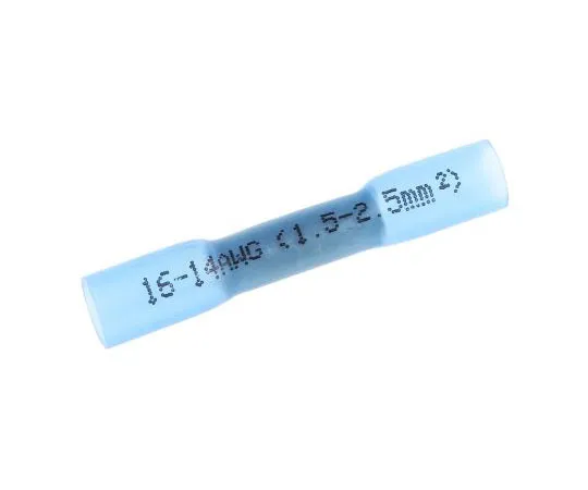 63-7557-95 RS Pro Blue Heat Shrink Butt Splice x 37mm Length 1:1 Ratio 458-0718