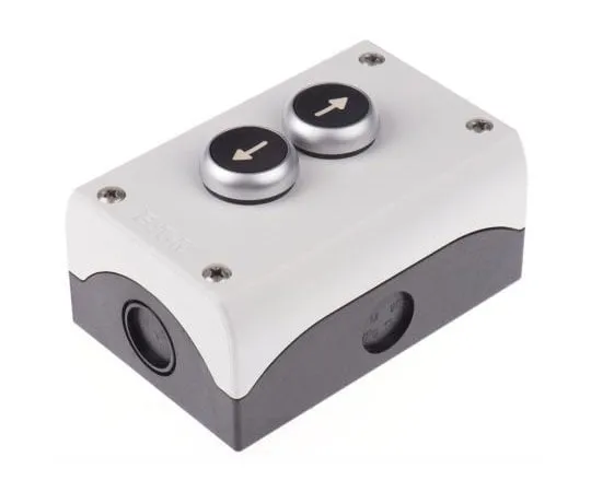 63-7601-16 Eaton M22 NO/NC 22mm Enclosed Push Button, IP65 56mm Grey Plastic 120mm +70°C -25°C 2 80mm TV07RW-09-35PN(W52)