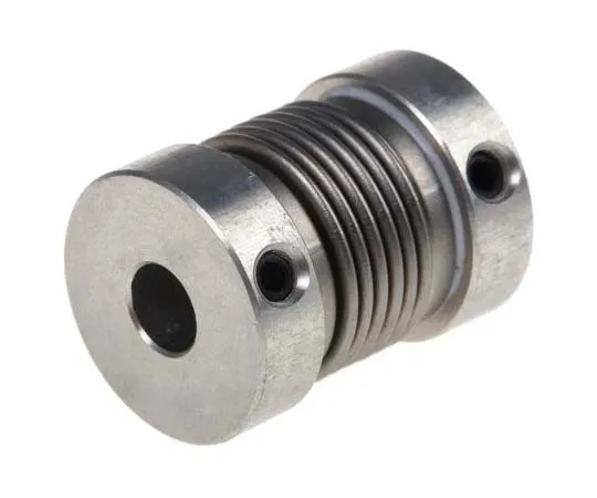 63-7702-85 Huco Stainless Steel 16mm OD Bellows Coupling With Set Screw Fastening 550.16.2020
