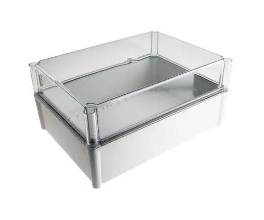 63-7596-71 Fibox SOLID PC, Polycarbonate Enclosure, IP67, 378 x 278 x 180mm PC 3828 18 T ENCLOSURE