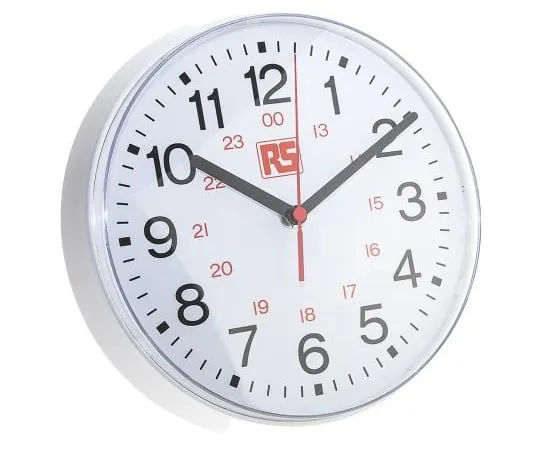 63-4988-40 RS PRO White Wall Clock, 215mm 706-4789