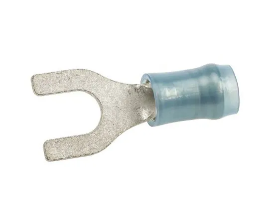 63-7557-38 TE Connectivity PIDG Series Insulated Crimp Spade Connector, 1.25mm² to 2mm², 16AWG to 14AWG, M5 Stud Size Nylon, Blue 32060