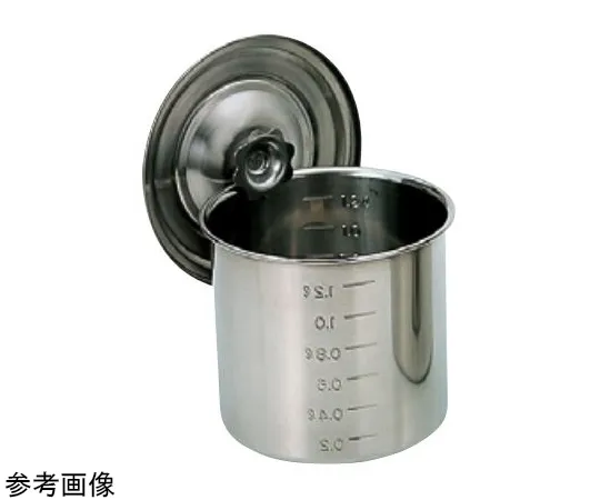 67-2401-17 18-8 Deep Kitchen Pot with Scale (without Handle) 0.38 L SH-4608