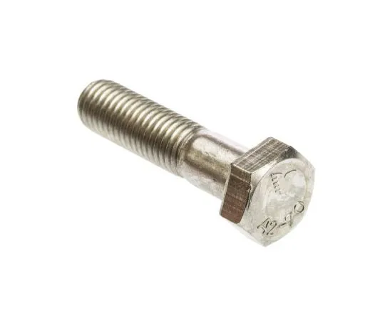 63-7596-40 Plain Stainless Steel Hex Bolt, M12 x 50mm 508-1098