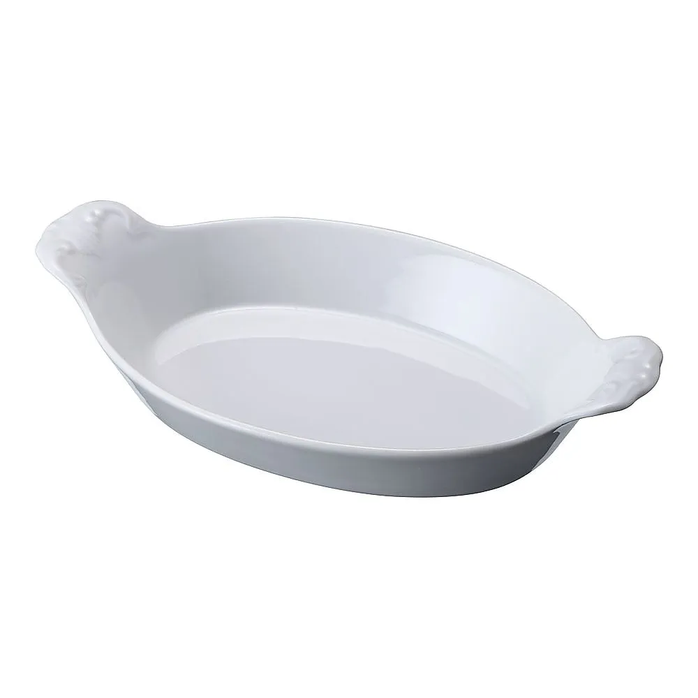 62-6822-44 Schoenvald Oval Gratin Dish White (With Hand) 0298-21W