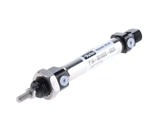 63-7556-73 Parker Pneumatic Roundline Cylinder 10mm Bore, 25mm Stroke, P1A Series, Double Acting P1A-S010DS-0025