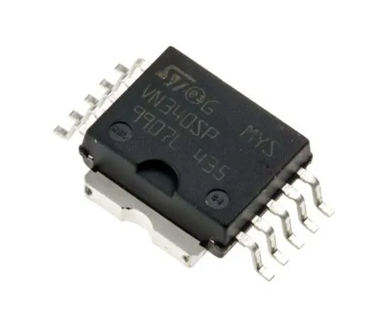 63-7745-20　STMicroelectronics VN340SP-E, Quad-Channel Intelligent Power Switch, High Side Solid State Relay, 0.7A, 36V 10-Pin, SOIC　VN340SP-E