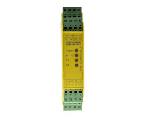 63-7742-84 Phoenix Contact PSR-SPP-24UC/ESAM4/3X1/1X2/B 24 V ac/dc Safety Relay Dual Channel With 3 Safety Contacts 2900510