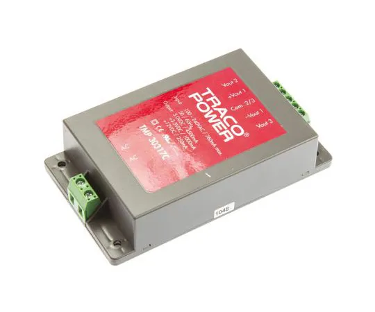 63-7654-84 TRACOPOWER 30W Triple Output Embedded Switch Mode Power Supply SMPS, 1 A, 4.5 A, 250 mA, 3.3/5/12V dc Encapsulated TMP 30317C