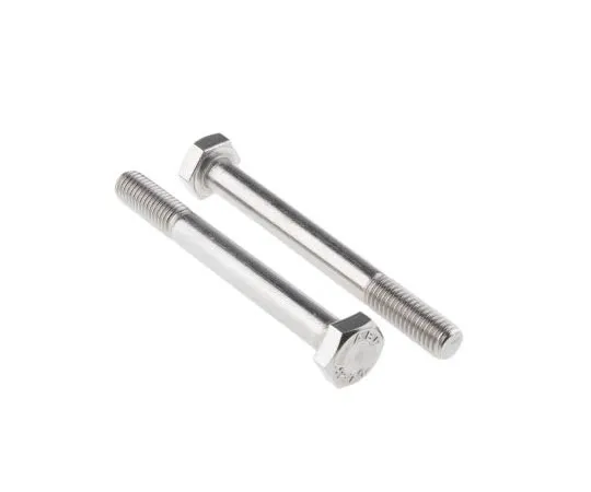 63-7596-38 Plain Stainless Steel Hex Bolt, M10 x 90mm 508-1060