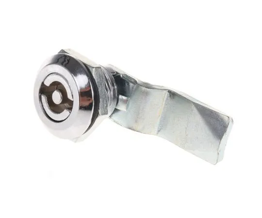 63-7552-28 Steinbach & Vollman Panel to Tongue Depth 25mm Chrome Plated Camlock, Key to unlock 6700427