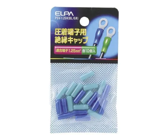 62-8569-27 Insulation Terminal Cap Blue/Green PSV-1.25H(BL/GR)