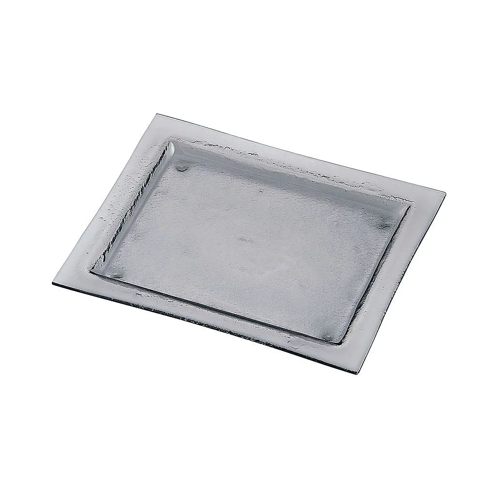 62-6835-74 Tiger Glass Rectangular Plate 061-192-12 Gray