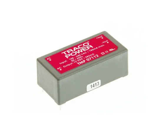 63-7654-51 TRACOPOWER 7W 1 Output Embedded Switch Mode Power Supply SMPS, 583mA, 12V dc Encapsulated TMP 07112