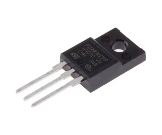 63-7694-26 STP10NK80ZFP N-Channel MOSFET, 9 A, 800 V MDmesh, SuperMESH, 3-Pin TO-220FP STMicroelectronics STP10NK80ZFP