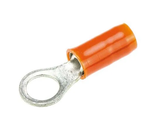 63-7734-17 TE Connectivity PIDG Series Insulated Crimp Ring Terminal, M5 Stud Size, 0.8mm² to 1.65mm² Wire Size, Orange, Red 152881