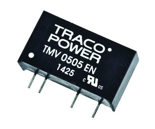 63-7658-45 TRACOPOWER TMV EN 1W Isolated DC-DC Converter Through Hole, Voltage in 4.5 → 5.5 V dc, Voltage out 5V dc Medical TMV 0505EN