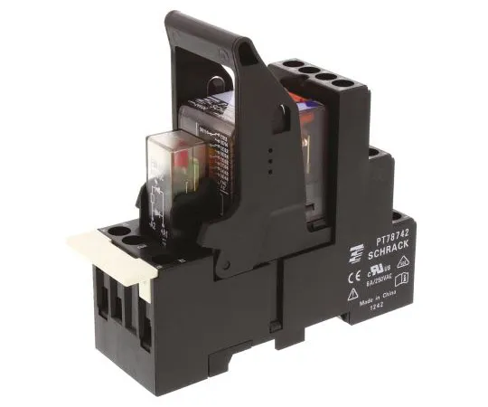 63-7600-75 TE ConnectivityPT 4PDT Non-Latching Relay DIN Rail, 24V dc Coil, 6A PT5L7LC4 1415535-9
