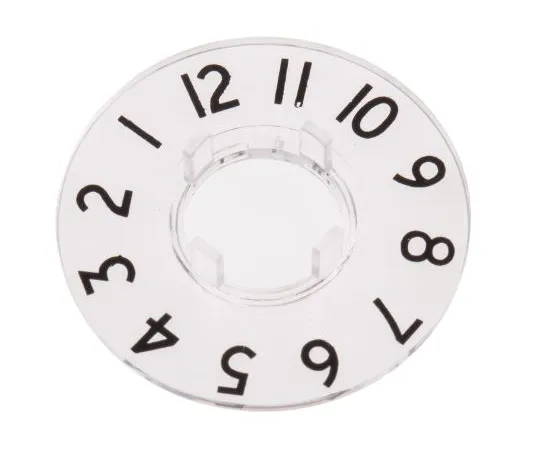 63-7564-87 RS Pro Potentiometer Dial, Clear, 11.1mm Shaft, For Use With Collet Knob 468-0650