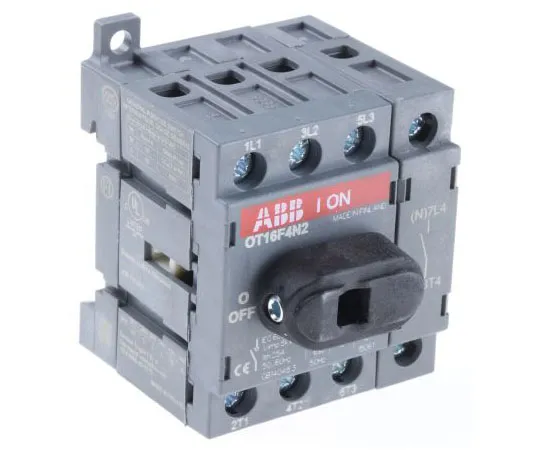 63-7692-01 ABB 7.5 kW 4 Non F***d Isolator Switch, 750 V ac, IP20 OT16F4N2  1SCA104829R1001