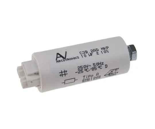 63-7552-40 KEMET 10μF Polypropylene Capacitor PP 250V ac ±10% Tolerance Cable Mount C3B Series C3B2AD45100B20K