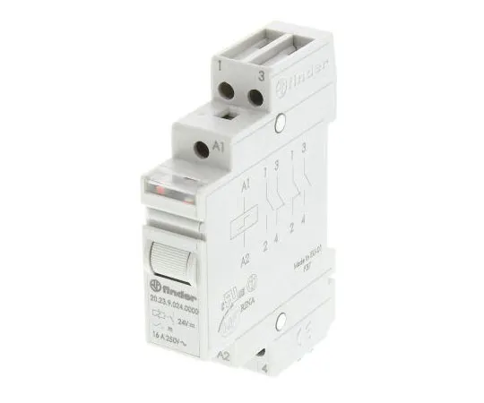 63-7600-54 DPST DIN Rail Latching Relay 16 A, 24V dc 20.23.9.024.0000