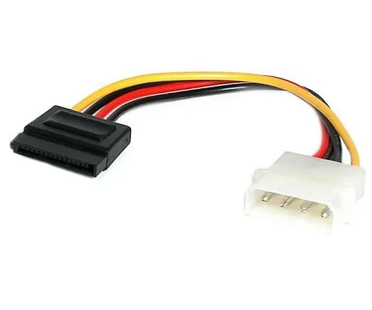 65-1893-21 Power Supply Conversion Adapter Cable 15 cm Peripheral Power Supply connector (4 pin) to SATA Power Supply connector (15 pin) SATAPOWADAP