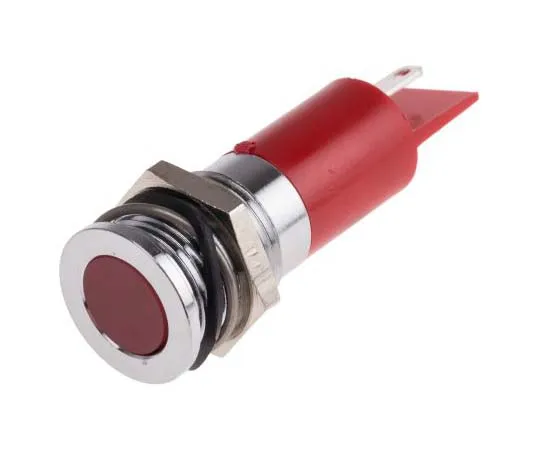 63-7717-61 RS PRO Red Indicator, 24 V dc, 14mm Mounting Hole Size, Solder Tab Termination, IP67 703-8829