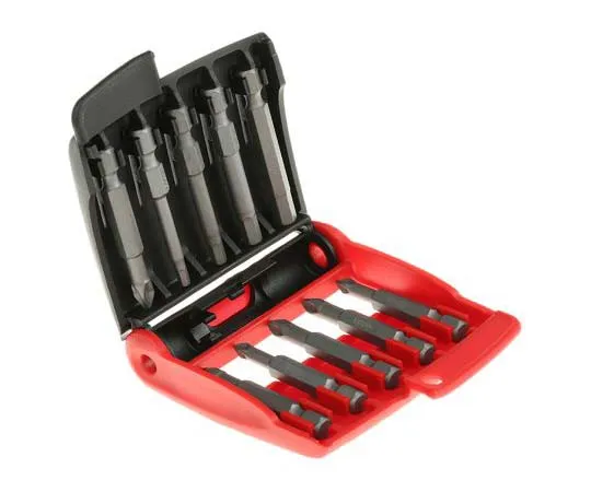 63-7719-73 Facom Driver Bit Set 10 pieces, Ph1; Ph2; Pz1; Pz2; 3; 4; 5; 6 mm E.611PB