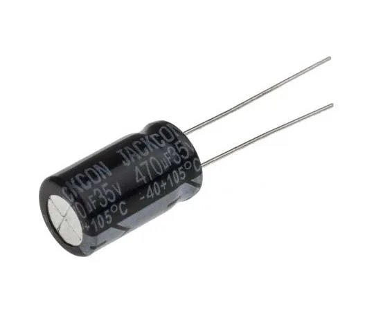 63-7737-16 RS PRO 470μF 35V dc Aluminium Electrolytic Capacitor, Through Hole 10 (Dia.) x 17mm +105°C 10mm 5mm 17mm 170-1224