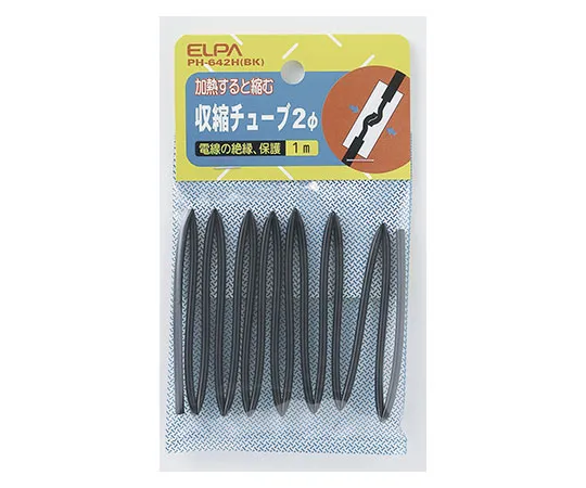 62-8566-25 Heat Shrink Tubing 2Φ PH-642H(BK)