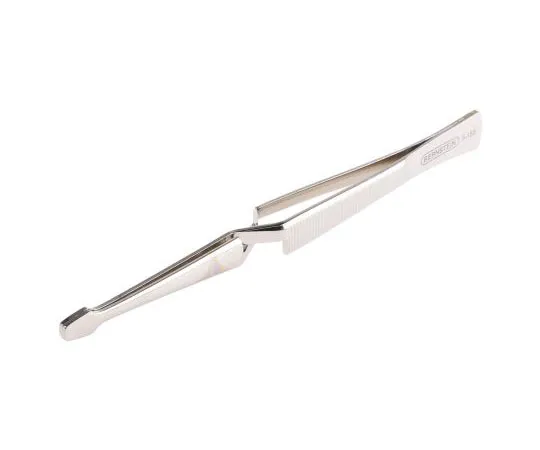 63-7653-87 Bernstein Tools for electronics 160 mm, Nickel Plated Steel, Fine; Serrated, Tweezers 5-155