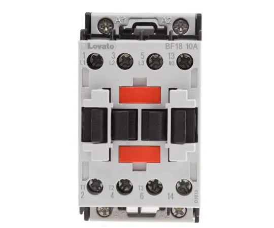 63-7691-02 Lovato 3 Pole Contactor, 18 A, 230 V ac Coil, Orange, 3NO, 7.5 kW BF1810A230