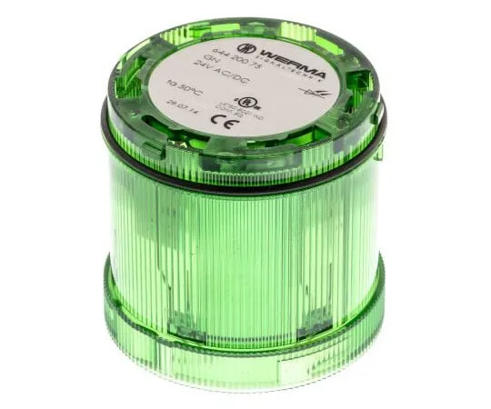 63-7555-44 KombiSIGN 71 644 Beacon Unit, Green LED, Steady Light Effect, 24 V dc 64420075