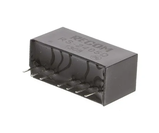 63-7568-32 Recom RS 2W Isolated DC-DC Converter Through Hole, Voltage in 18 → 36 V dc, Voltage out ±5V dc RS-2405D