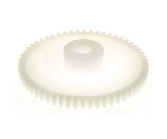 63-7607-62 RS PRO POM 56 Teeth Spur Gear, 44.8mm Pitch Diam. , 14.5mm Hub Diam. , 6mm Bore Diam. 521-7398