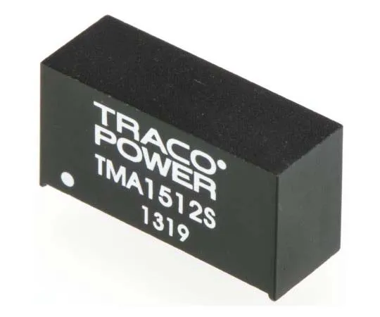63-7724-31 TRACOPOWER TMA 1W Isolated DC-DC Converter Through Hole, Voltage in 13.5 → 16.5 V dc, Voltage out 12V dc TMA 1512S