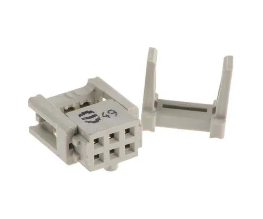 63-7703-63 Harting 6-Way IDC Connector Socket for Cable Mount, 2-Row 9185066813