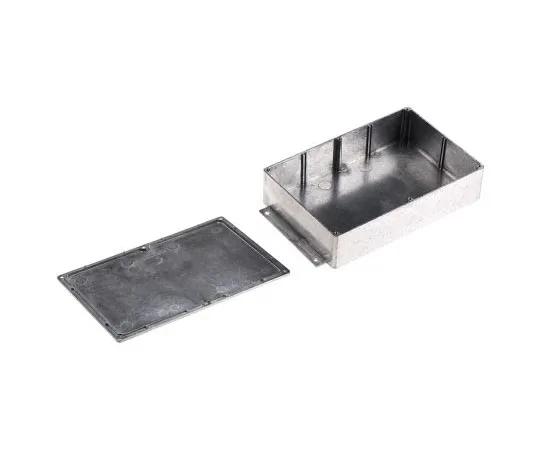 63-7604-67 RS PRO Die Cast Aluminium Enclosure, Shielded, Flanged, 252 x 146.1 x 55.5mm 517-3800