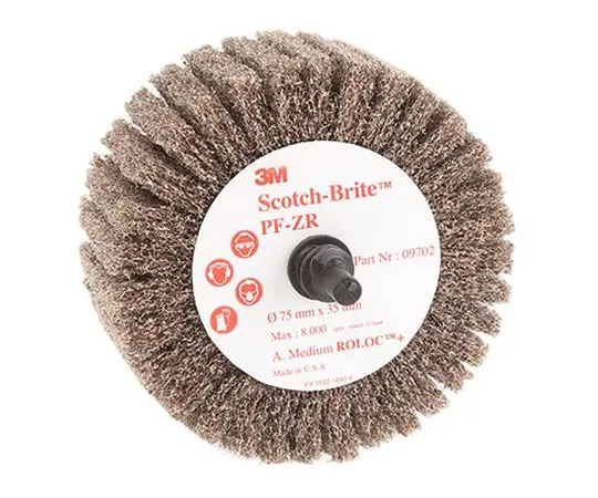 63-7556-41 3M Roloc + Nylon Flap Wheel 120 Grit, 75mm x 35mm FLAP BRUSH 75 X 35MM AMED