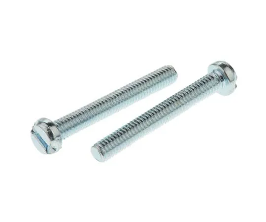 63-7627-97 RS PRO, M4 Cheese Head, 30mm Steel Slot Bright Zinc Plated0.7 546-6275